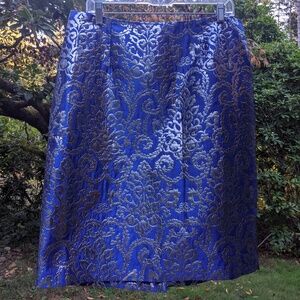 Blue and Silver Sunny Leigh Skirt Size 14